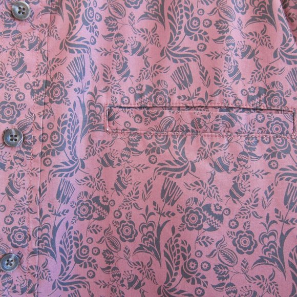 REYN SPOONER 100% COTTON FLORAL SHIRT, SIZE SMALL/MEDIUM, NEW WITHOUT TAGS - Picture 2 of 10